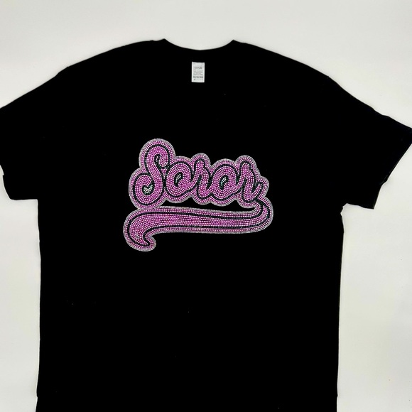 Alpha Kappa Alpha SOROR Rhinestone Bling T-Shirt - Picture 6 of 6